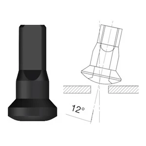 Küllőanya SAPIM UPSIDE DOWN Alu 14G 10 mm fekete
