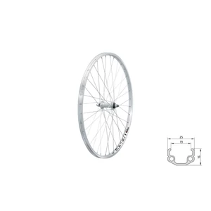 Fűzött első kerék KLS EVENT V-brake F, 26&quot;, silver