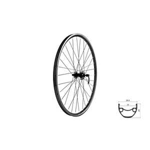Fűzött első kerék KLS DRAFT DSC 23, 27,5&quot; F, black