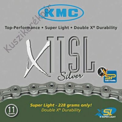 Lánc KMC X11SL SILVER 1/2x1/128 114L