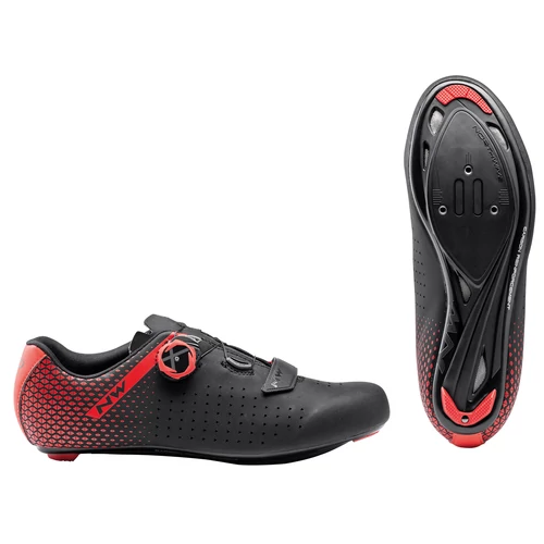 Cipő NORTHWAVE ROAD CORE PLUS 2 44,5 fekete/piros