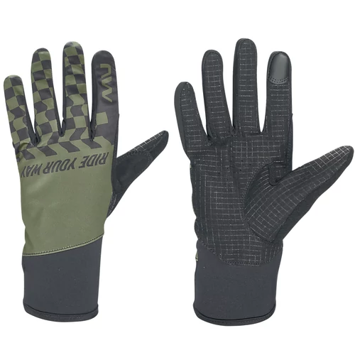 Kesztyű NORTHWAVE téli WINTER ACTIVE M hosszú, zöld/fekete