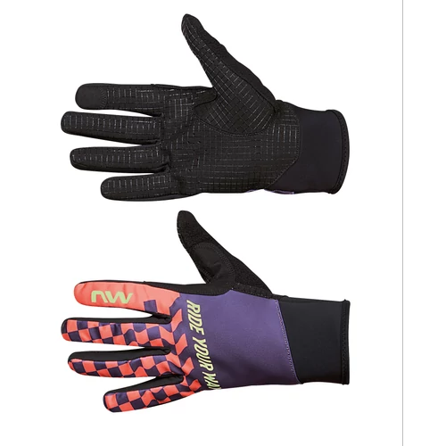 Kesztyű NORTHWAVE téli WINTER ACTIVE XL hosszú, lila/narancs