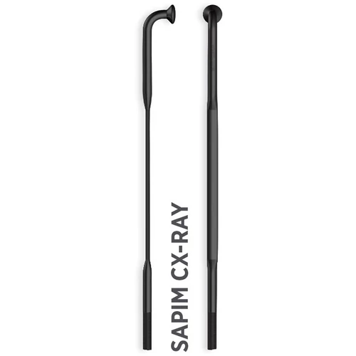 Küllő SAPIM CX-RAY Inox 14G 258mm J-Bend fekete + Polyax Alu 14G 14mm fekete