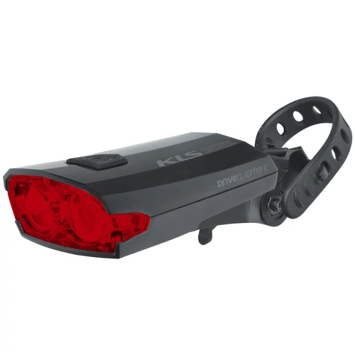 Hátsó tölthető világítás KLS INDEX USB 016 R, fekete